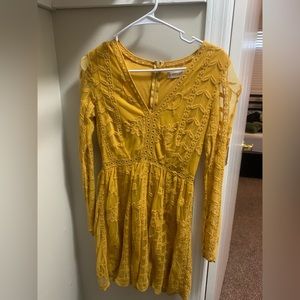 Mustard yellow dress